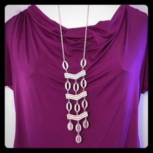 Stella & Dot statement pendant necklace EUC